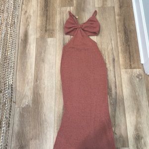 Cult Gaia blush maxi backless, never worn